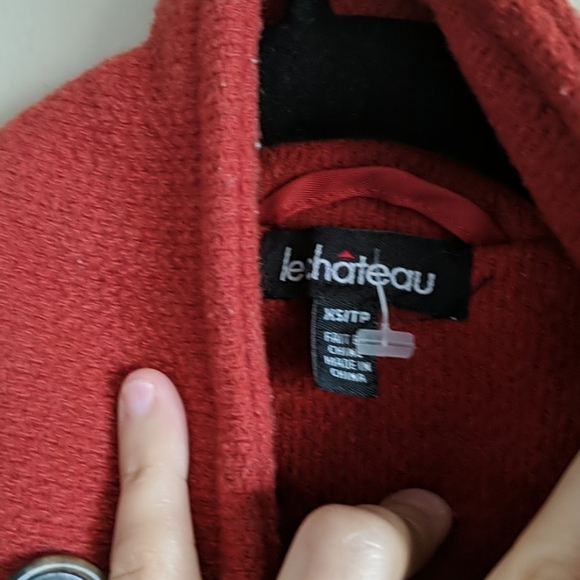 XS Red peacoat - Picture 4 of 9